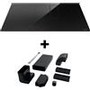 ELICA piano cottura a induzione con cappa filtrante NIKOLATESLA FIT 3Z 72 cm e KIT0167756 per uscita sotto zoccolo - PRF0184551+KIT0167756