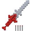Nerf Minecraft - Spada Heartstealer, 4 dardi Nerf Elite in gommapiuma, lama in gommapiuma, blaster