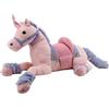 Sweety Toys Peluche 6403 Rainbow Unicorno XXL con Sella, 110 cm, Rosa-Viola