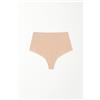 Tezenis Brasiliano Vita Alta Taglio Vivo Microfibra Riciclata Donna Naturale