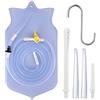 MOFAJANG Kit Sacca per Clistere per la Pulizia del Colon Kit per Clistere Al Caffè Riutilizzabile Con Tubo in Silicone da 150cm e 4 Punte per Ugelli Riutilizzabili