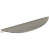 Furnipart Maniglia Edge-Bow LA160 mm - Maniglia per mobili da avvitare, ideale per armadi, larghezza 200 mm, effetto alluminio acciaio inox