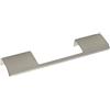 Furnipart Listello per maniglie Edege Urban LA 2 x 32 mm, per cassetti, larghezza 200 mm, effetto alluminio acciaio inox