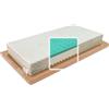 Foppapedretti® Materassino in Memory Antisoffoco per Culla Lettino, 64x124 Alto 14cm, Fodera in Fibra di Legno, Dispositivo Medico