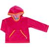 Tragwerk - Melus - Felpa con cappuccio in velluto morbido rosa Framboise 56/62 cm