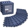 Wemk Tappetino Puzzle Palestra, 24 Pezzi Tappeto da Fitness 30x30cm, Tappetini Protezione Antiscivolo Materassino Gommato Gym Workout, Blu