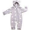 Hoppediz - Tutina in pile per neonati e bambini beige Grigio/Crema 68-74 cm