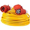 as - Schwabe Prolunga CEE, 50 m, 400 V/16 A, K35 AT-N07 V3V3-F 5G2,5, IP44, per esterni, commerciale, cantiere, colore di sicurezza arancione, made in Germany, 60721