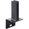 Alberts 686116 Staffa portapalo per Pali per Recinzione per cordolo a L, Acciaio, 120 x 120 mm