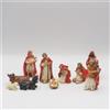 Darice Natale Natività Set Mary Joseph Gesù Wisemen Figurina Tre Kings 10 Pezzi