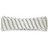 Corderie Italiane 006000440 Treccia mare multiuso giardino e fai da te, stabilizzato ai raggi U.V. resistente a intemperie e agenti atmosferici, 6 mm, 20 mt, colore bianco con spia blu