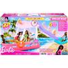 Mattel HJV37 Barbie Barca dei Sogni Playset con piscina scivolo, un delfino e 20