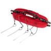RomiSport Linee per beach volley, marcatura sul campo da gioco, regolabile, 16 m x 8 m, 18 m x 9 m, linee per pallone da spiaggia, larghezza 5 cm, marcatura rosso prato sabbia
