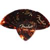 Fender 346 Plettri Thin Tortoise Shell per Chitarra 12x | Flessibili e reattivi, per chitarra acustica ed elettrica, principianti e avanzati, set da 12, tartarugato classico