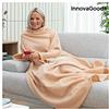 InnovaGoods Coperta con Maniche Singola e Tasca Centrale Faboulazy