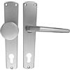 Alpertec 40401020K1 - Maria in alluminio - piastra di rivestimento lungo anodizzata appartamento pz porta pulsante /, 72 millimetri, argento,