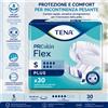 TENA Flex Plus Taglia S Pannoloni a Cintura per Incontinenza Adulti - Assorbenti ad Alta Assorbenza 30 Pezzi