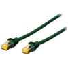 Digitus DK1644A030G Cavo Patch RJ45 Cat6A Doppia Schermatura 3m Verde
