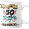 fashwork Tazza Compleanno 50 Anni Regalo Divertente Originale Uomo Donna