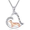 ONEFINITY Collana a bassotto, in argento Sterling 925, con ciondolo a bassotto, gioiello da donna, Argento sterling