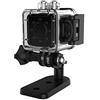 Oumij Mini Fotocamera Portatile Action Cam WiFi HD 1080P Action Camera Kit Videocamera Sportiva con Supporti(Nero)