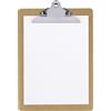 Grafoplás 1550749 - Porta cartellini con pinza Jumbo, A4, legno, cancelletti rotondi