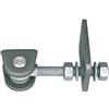 Alberts GAH-ALBERTS, 411053, Bandella per cancelli, apertura fino a 180°, modello corto, zincata a fuoco, viti, dadi e bulloni in acciaio INOX, rivettatura: M12 / 10 pz., filettatura: m12 / 10 pz.