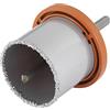 wolfcraft Sega a tazza con riporto in metallo duro I 3470000 I Per lavori di installazione su murature e pietra, profondità di taglio 55 mm