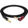 enoaudio Mogami 2524 Strumenti Cavo professionale | Neutrik Gold Silent Switch 6,3mm TS angolare - 6,3mm TS | HiFi - 0,5 m