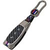 Happyit Custodie di Copertura Della Chiave Dell'auto in Lega di Ainco per Ford Intelligente/Pieghevole Focus Mondeo Edge Fiesta Kuga Mondeo MK4 Fusion Escort Ecosport (A Colore Opaco)