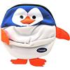 Clippasafe - Zainetto per bimbi con gancio di sicurezza, fantasia: pinguino