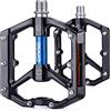CXWXC Pedale Fahrradpedale con riflettore e 3 supporti in alluminio, pedale a pedale Fahrrad 9/16 pollici, anti-Rutsch per mountain bike, Rennrad, Stadtrad (Argento)