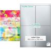 EVG Evergreen Goods™ A4 Etichette Adesive Pretagliate Multi-Sticker - Impermeabili Opaco Argento | 2x2 (4 per Foglio): 40 Etichette in Totale, 10 Fogli | Stampabili con Inkjet e Laser | Adesivo