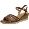 MARCO TOZZI 2-2-28724-28, Sandali con Zeppa Donna, Cognac, 39 EU
