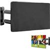 kwmobile Protezione per 32 TV - Cover Impermeabile Proteggi Schermo PC e TV, Custodia Protettiva Antipolvere - nero