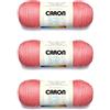Caron Simply Soft - Filati alla fragola, confezione da 3 pezzi, 170 g, acrilico, 4 medi (pettinati), 300 m, lavori a maglia/uncinetto