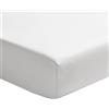 ESSIX Lenzuolo con angoli in raso di cotone, palazzo, bianco, 200 x 200 cm, Essix