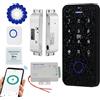 FTes RFKits TUYA Kit di Controllo Degli Accessi Impermeabile,Tastiera Touch RFID,Serratura Elettronica a Chiave,Alimentazione 3A,Pulsante del Cambio,Campanello Cablato,15 Chiavi da 13,56MHz