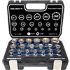 HASKYY Chiavi a bussola I bussole Gear Lock 1/2 8-32 impronta Torx poligonale in pollici utensile esterno interno bussole I kit da 19 pz.