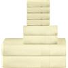 Sweet Needle Set di asciugamani di lusso in cotone premium Supreme - 2 asciugamani da bagno, 2 asciugamani per il lavaggio delle mani e 4 per il lavaggio delle mani/viso 500 gsm, crema