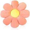 NatureMan Cuscino da pavimento a forma di margherita, grazioso cuscino in peluche per sedia, decorazione per la casa, per ragazze e donne, per leggere, camera da letto o guardare la TV (rosa, 38 cm)