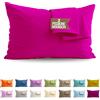 SoNiT home decor SONIT - Set 2 Federe Magenta Cuscino Letto 50x80 cm 100% Cotone con Chiusura a Busta, Morbidi e Traspiranti, Letto Matrimoniale, Fodere Guanciale Lavabili Biancheria Letto, Made in Italy
