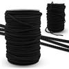 DOJA Barcelona | Rotolo Cordino in Poliestere | Cordino da 100 m | Cordoncino Thai Nero | Diametro 6mm | Corda forte | Cordino per Borse Uncinetto, Lacci Scarpe Sportive, Fili Uncinetto
