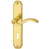 Alpertec 32410010 Rica con Piastra Lunga, Maniglia per Porta