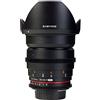 Samyang Obiettivo V-DSLR 24mm T/1,5 ED AS IF UMC per Pentax, Nero