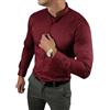 Espada Men's Wear Camicia elegante con colletto alto, slim fit, vino rosso, ESP013, taglia S-3XL, Vinaccia, M