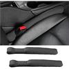 JNNJ 2 Pezzi Spina Gap Del Seggiolino Auto, Tappetino Riempimento Seggiolino in Pelle, Cuscinetto per Riempire la Fessura a Lato del Sedile, Accessori per Autos, Adatto per Cuscini(Nero)