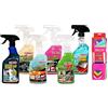 Ma-Fra Kit detergente per Trattamento Auto Interno ed Esterno. 3IN1 PLASTICA-LAST TOUCH-HP 12 - FAST CLEANER - GLASS CLEANER - Trattamento TESSUTTI 3IN1. INSIEME 7 PANNI MICROFIBRA MULTIUSO 30x35 cm