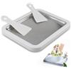 DBREAKS Gelato istantaneo, rolld Ice Cream Maker, gelato istantaneo,piastra per gelato, gelatiera,vaschetta per il ghiaccio, gelato fatto in casa, in acciaio inox per yogurt gelato sorbetto,Bianco