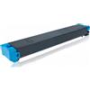 Sharp Toner MX-61GTCA Ciano Rigenerato per Sharp MX-2630 MX-2651 MX-3050 MX60GTCA MX-60 Pagine 24.000
